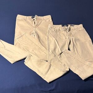 2 Hollister khaki pants